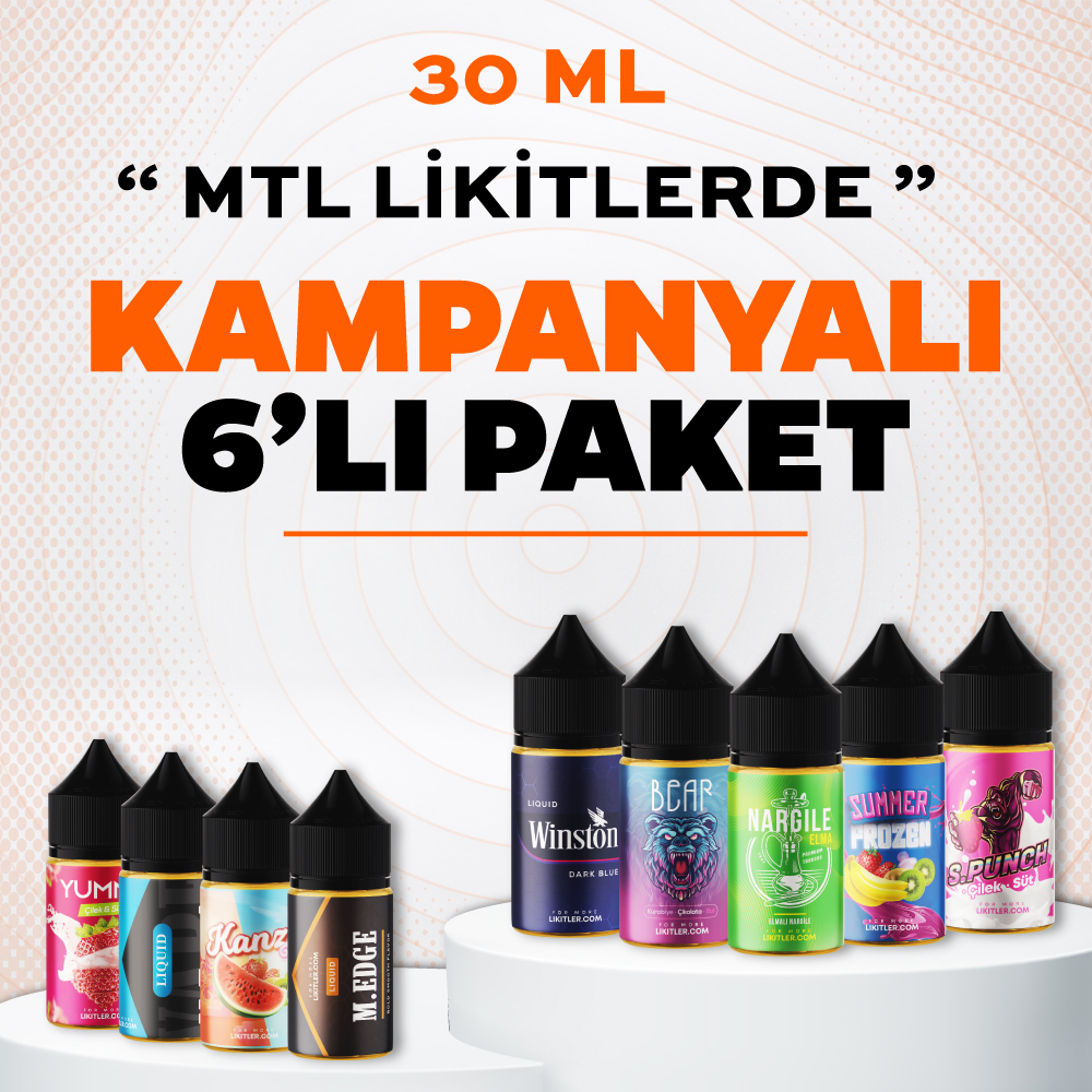 KAMPANYA-ML-30 Rain Liquid (MTL) Likit 30 ml 6 Al 5 Öde - Görsel 1